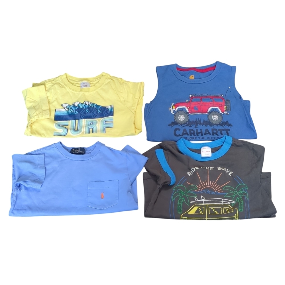 Graphic T-Shirts 4 Piece Lot Size 4 Hanna Andersson Carhartt Ralph Lauren